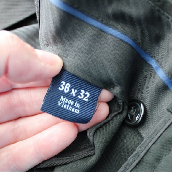 Men’s Croft & Barrow Black Slacks Career Dress Pants, Size 36 x 28, Flat Front - Picture 5 of 11